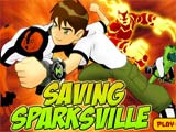 Ben 10: Saving Sparksville - Juegos de Ben 10 de Cartoon Network